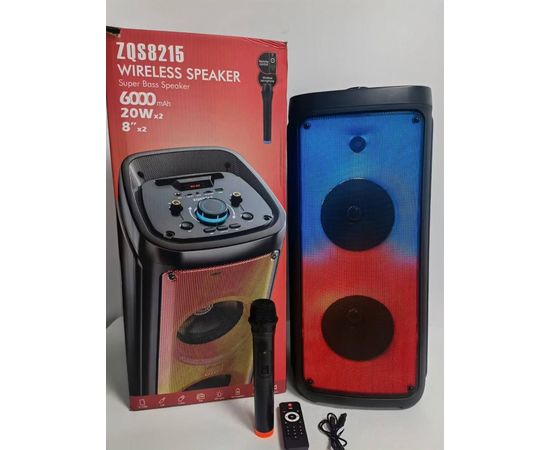 КОЛОНКА ПОРТАТИВНАЯ ZQS-8215, код 50132733