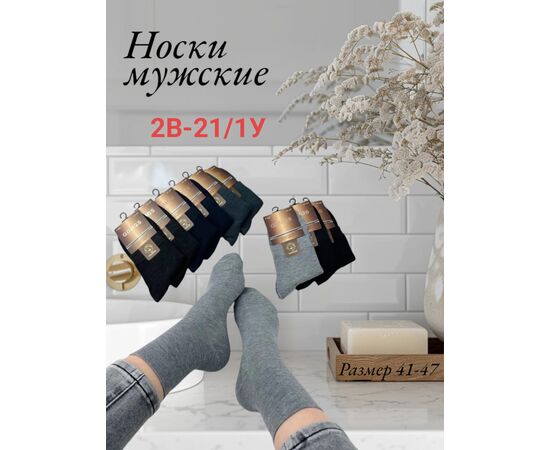 НОСКИ МУЖСКИЕ 10 ПАР (РАЗНОГО ЦВЕТА), код 2475997